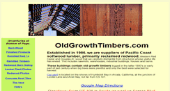 Desktop Screenshot of oldgrowthtimbers.com